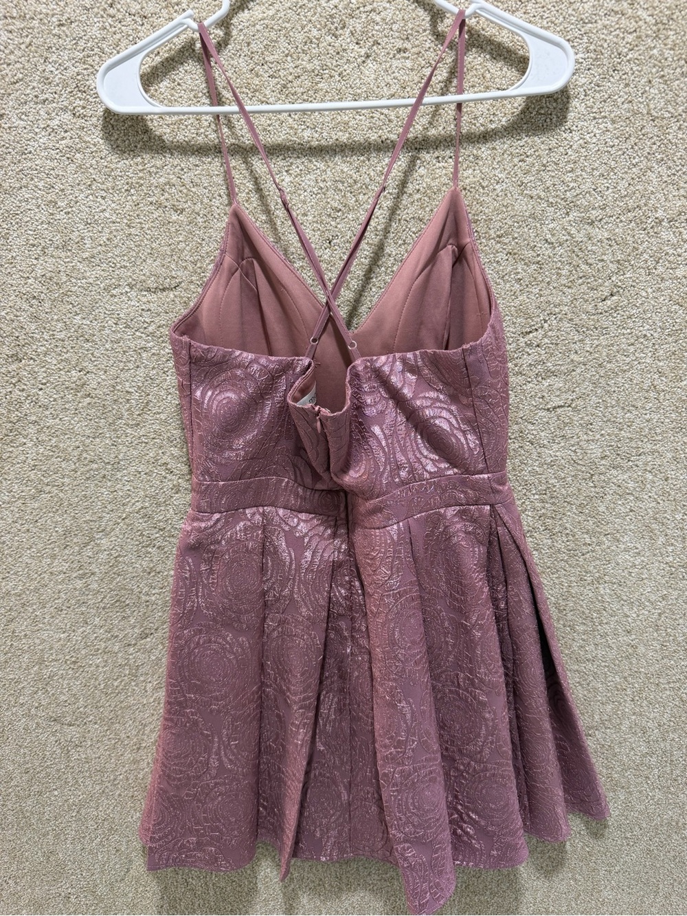 Maueve rosette mini dress pocket coquette balletcore regency wedding guest MED - Picture 2 of 14